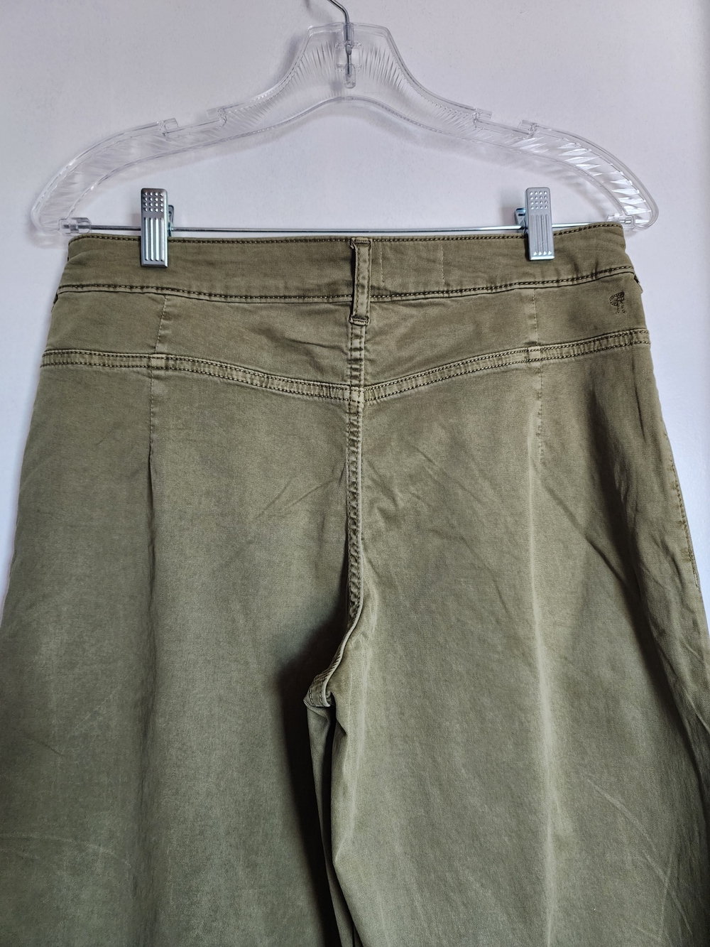 Pilcro Wide-leg Olive Green Pants Size 29 - Picture 7 of 9